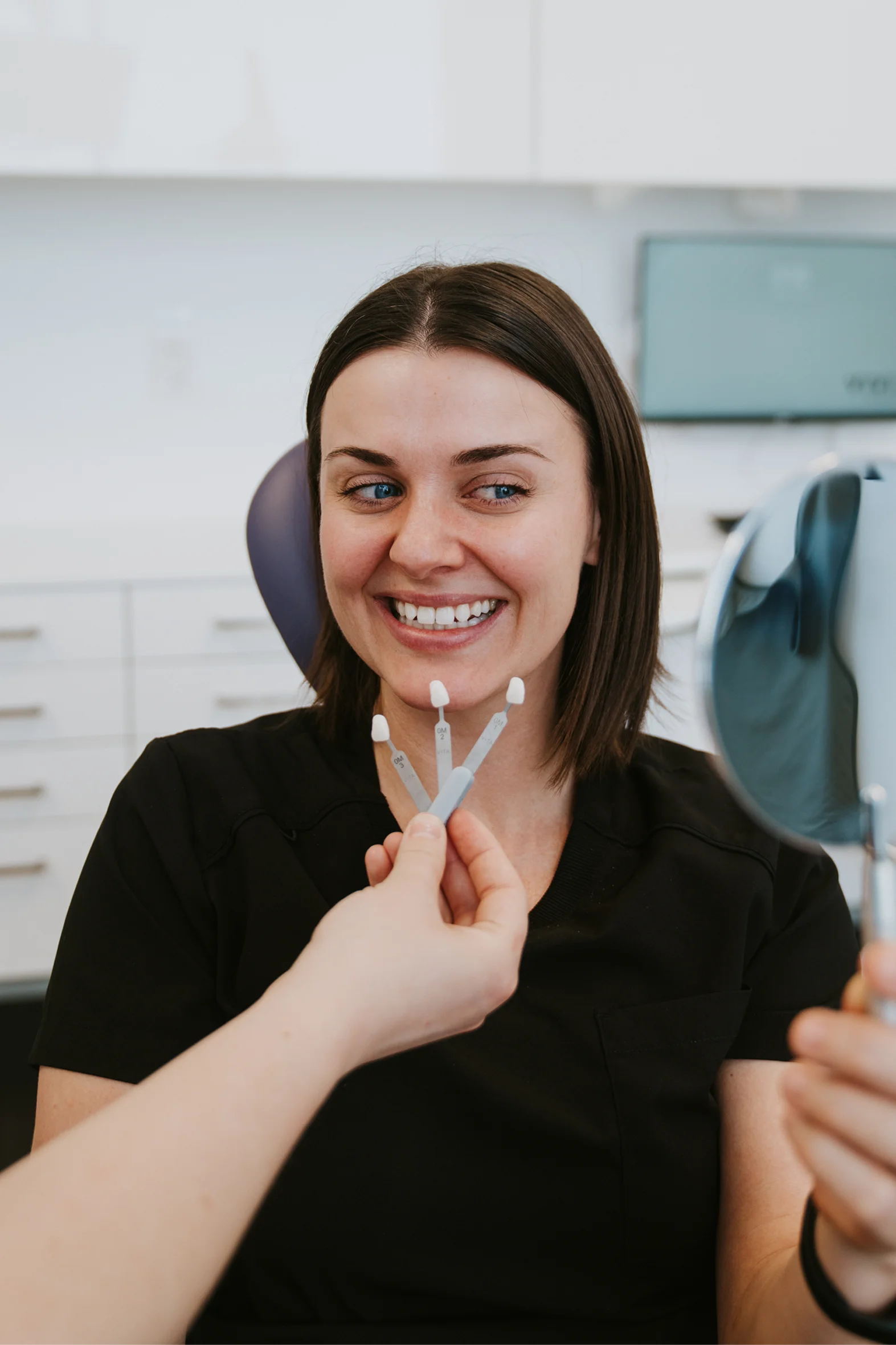 Smiling patient in the treatment chair at Vivid Specialized Dentistry